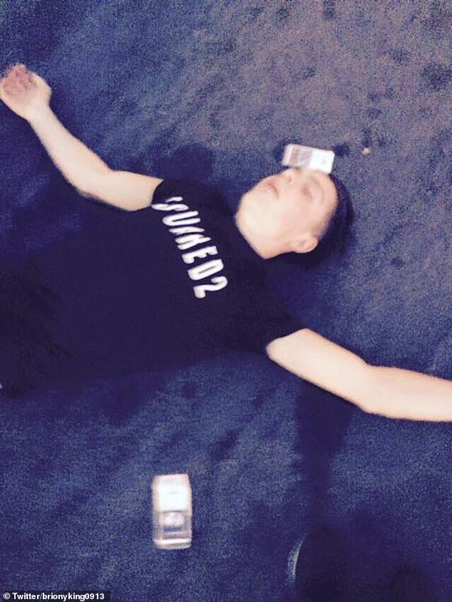 Jack Grealish was pictured sprawled over a street in the Spanish island of Tenerife in 2015