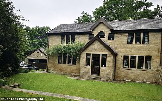 Pictured: The front of the property in Bradford with the extension to the left