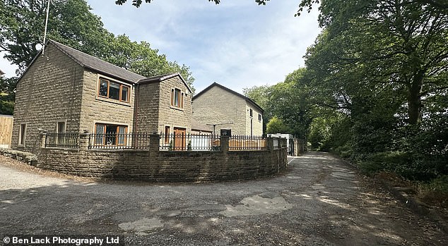 Mr Ali was given the green light to replace a modest garage to the side of his £350,000 detached home near Bradford, West Yorkshire