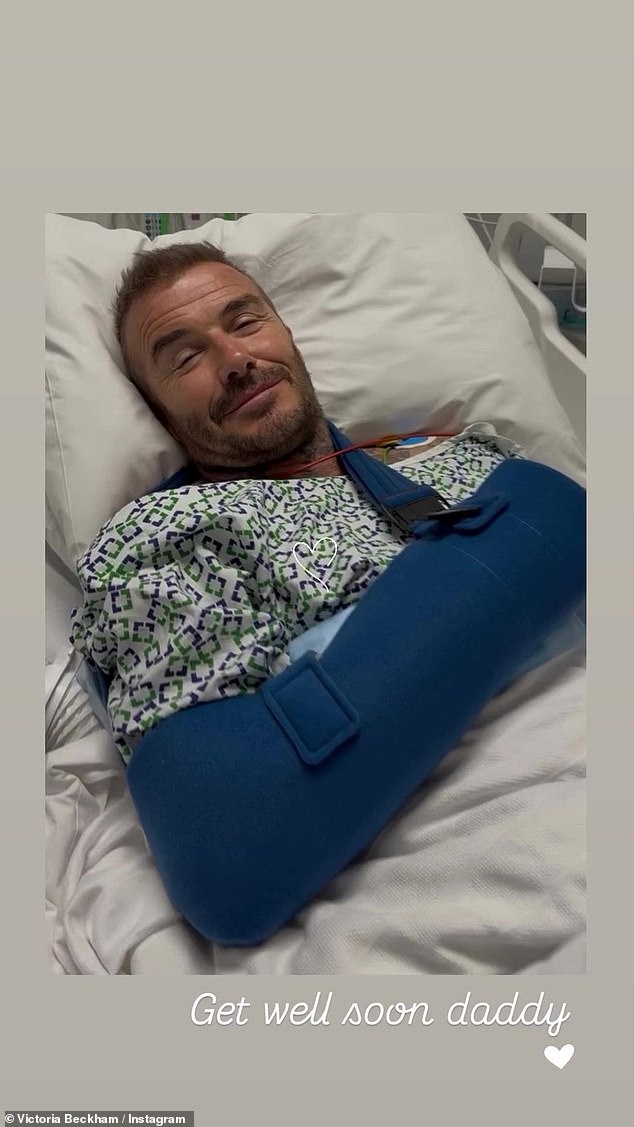 he previously left fans shocked when wife Victoria uploaded an Instagram snap of him in hospital after being left in 'unbearable' pain