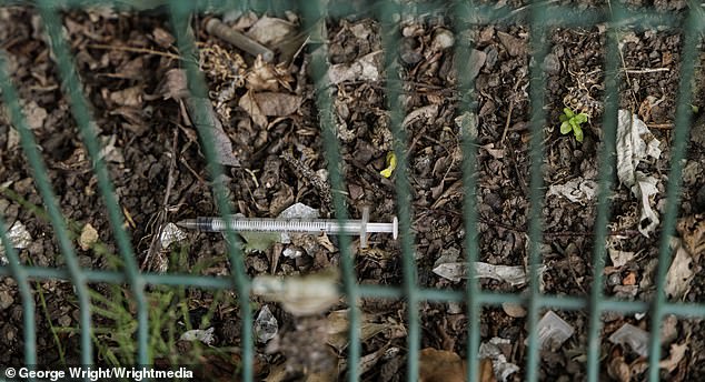 The issue of dirty needles being discarded by drugs addicts has enraged locals