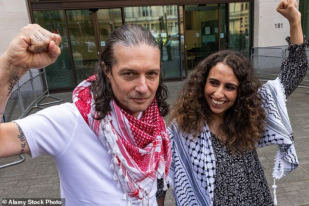 Palestine Action was set up in 2020 by Huda Ammori, the daughter of a former NHS surgeon who is Palestinian by birth, in partnership with 'Christian anarchist' and former Extinction Rebellion member Richard Barnard, 51