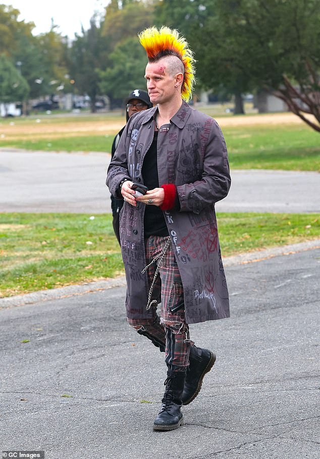Matt Smith formerly confessed taht his friends 'wouldn't stop teasing him' over the punk look he'd adopted for a movie role