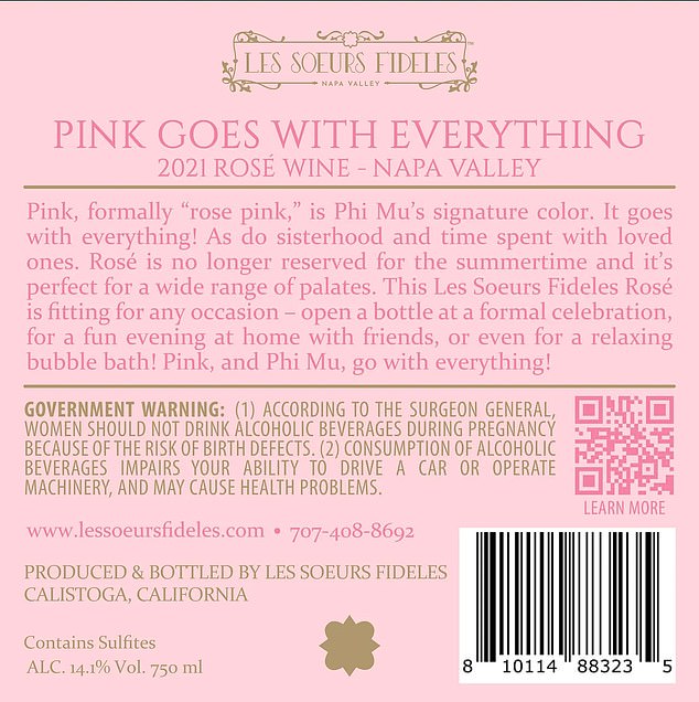 It is not known what price Meghan will charge for her new rosé but Fairwinds sells its rosé for $36 a bottle