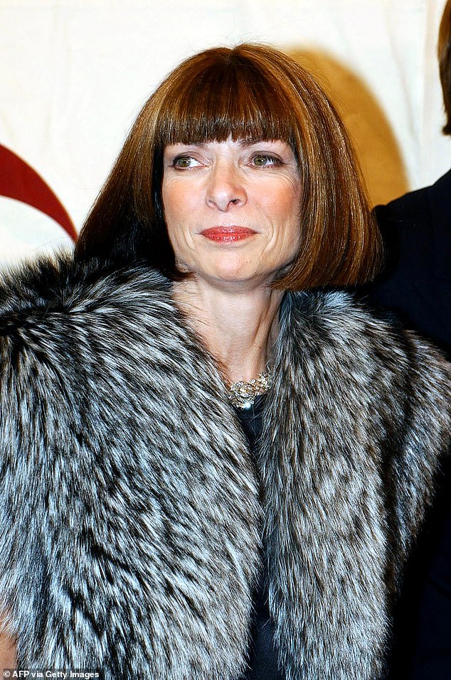 It was 'like finding out that God is stepping down from being God,' the source said of Wintour's announcement, which comes after the fashion maven's tenure at the media company (Wintour pictured in 2002)