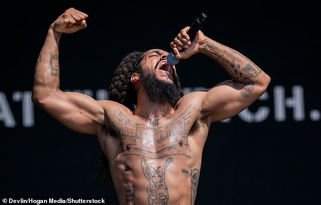 The singer, who keeps his identity secret, also led a chant of 'free, free Palestine ', and declared 'from the river to the sea Palestine… will be free' – regarded by many in the Jewish community as a call for Israel's elimination