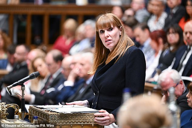 Ms Rayner tops the list of ministerial candidates to succeed Sir Keir among all voters in a new survey by Find Out Now