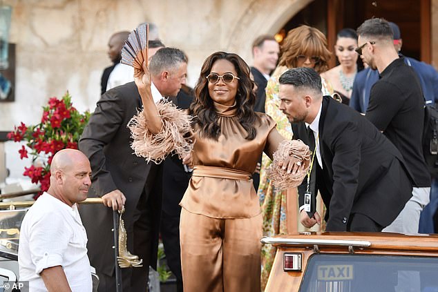 Oprah Winfrey was one of the many VIP attendees at the star-studded event in Venice