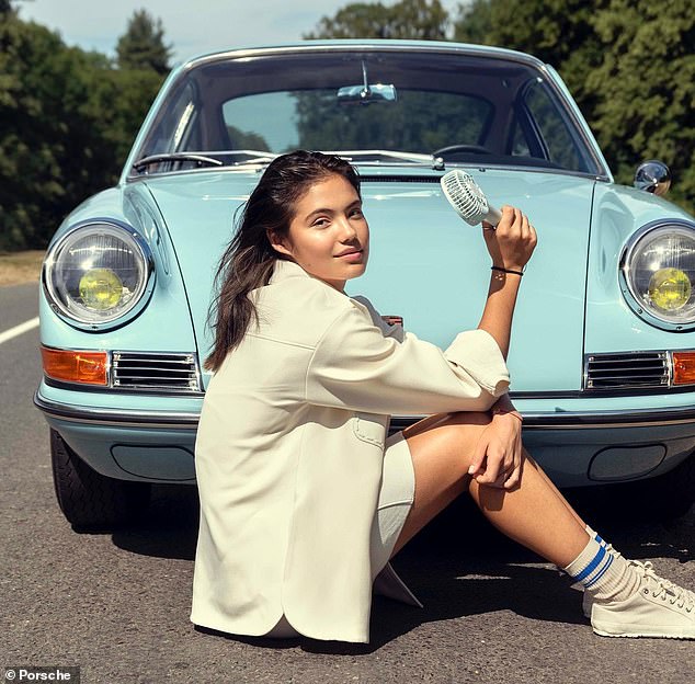 It is quite the contrast to the £125,000 Porsche that Emma Raducanu bagged in a lucrative sponsorship deal after winning the 2021 US Open