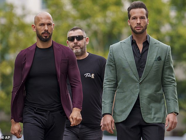 Andrew (left) and Tristan Tate are suing 13 social media users for defamation, claiming they conspired to spread smears against the controversial influencer brothers