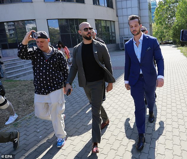 The brothers leaving their pre-trial hearing for lifting the seizure of assets held at the Bucharest Court, in Bucharest, Romania, last September