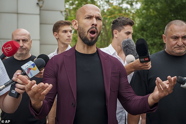 Andrew Tate (pictured) first appeared in Big Brother in 2016