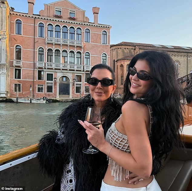 Jenner posted this photo with her mother to her Instagram