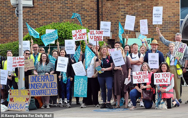 One teacher, who was on the picket line at Surbiton, told the Mail on Sunday: 'The reasoning doesn't make sense'