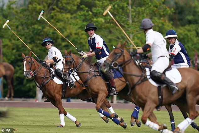 These recent revelations threaten to cast a shadow over what is normally a highly important event for the prince (pictured at the match in 2021)