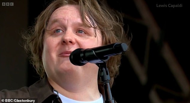 Fans in the crowd could be seen crying and calling out his name before joining him in a rendition of mega-hit Someone You Loved