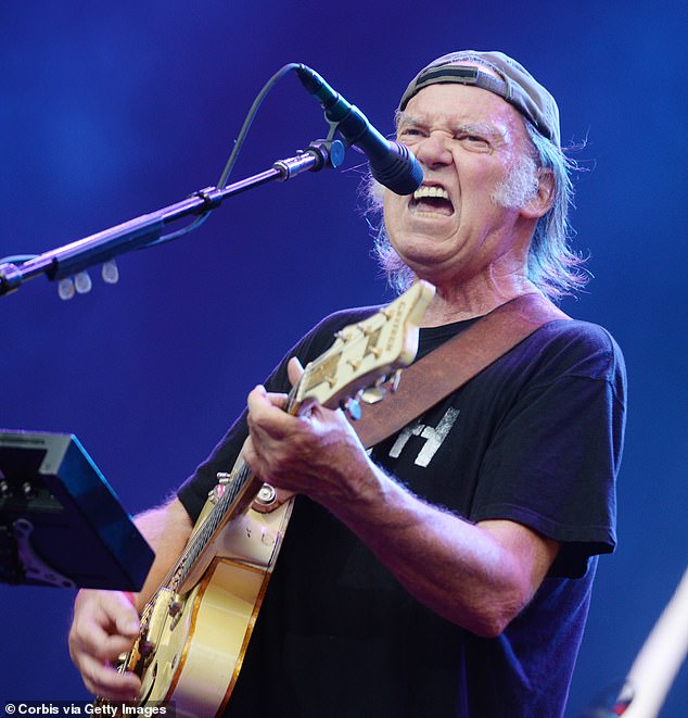 In a U-turn decision, on Saturday a BBC spokesperson said: 'We are delighted to confirm that Neil Young's headline set from Glastonbury on Saturday will be broadcast live to audiences across the UK on the BBC'