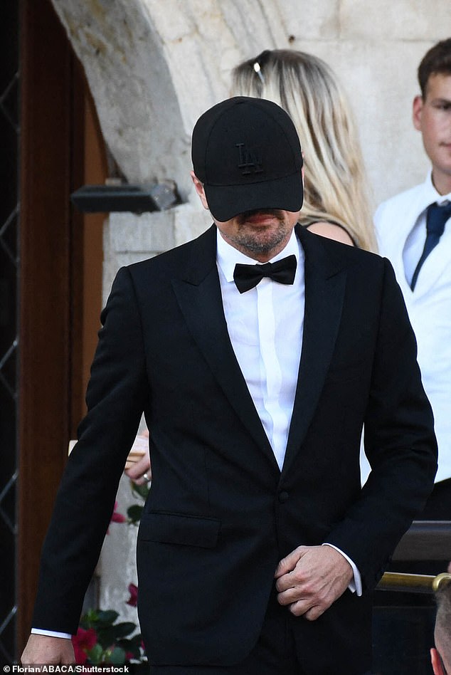 Ceretti attended the nuptials with her Titanic star boyfriend (pictured Friday)