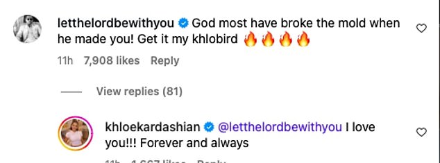 Scott Disick, 42, the ex-boyfriend of Kourtney Kardashian, 46, and the father to three of her four kids left a super flirtatious comment on Khloe's first post