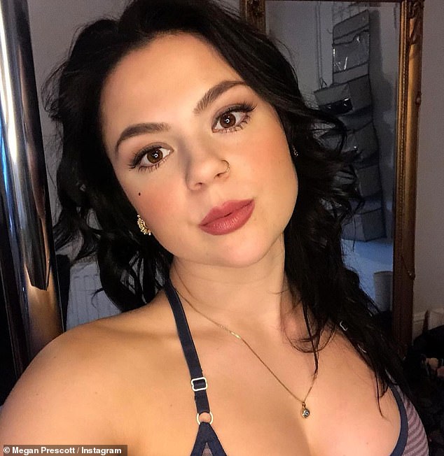Megan (pictured) has also been diagnosed with autism and ADHD in recent years, taking to Instagram in 2023 to get candid about her experience