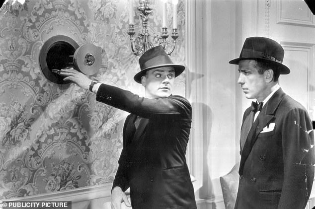 Angels with Dirty Faces is a 1938 movie starring James Cagney (left) and Humphrey Bogart (right)