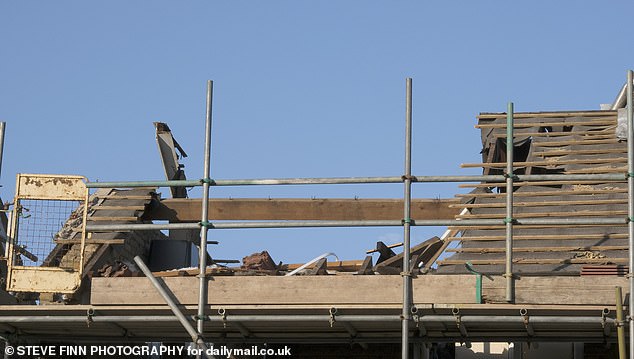As a legal battle with tenant Ayesha Kramer rumbled on, Mr Scudder returned in June last year where he began slowly dismantling the property