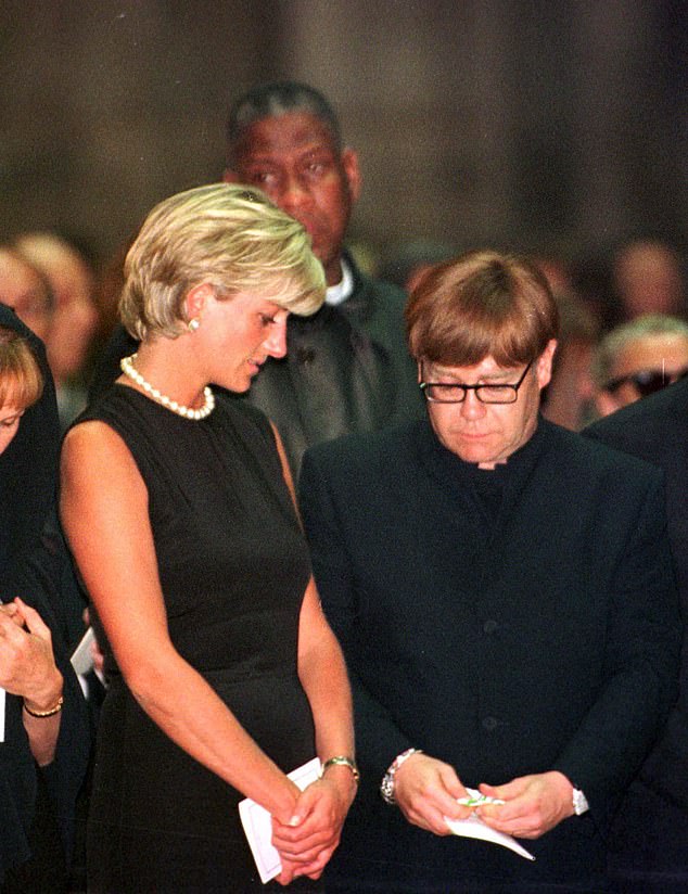 Diana was close friends with Sir Elton John after meeting at Prince Andrew's 21st birthday party