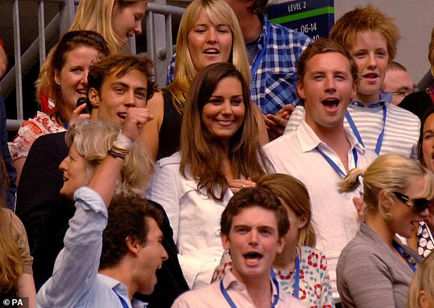 'Kate had not sat with William at Diana's memorial concert at Wembley Stadium, nor did she attend the church service at the Guard's Chapel,' wrote Nicholl