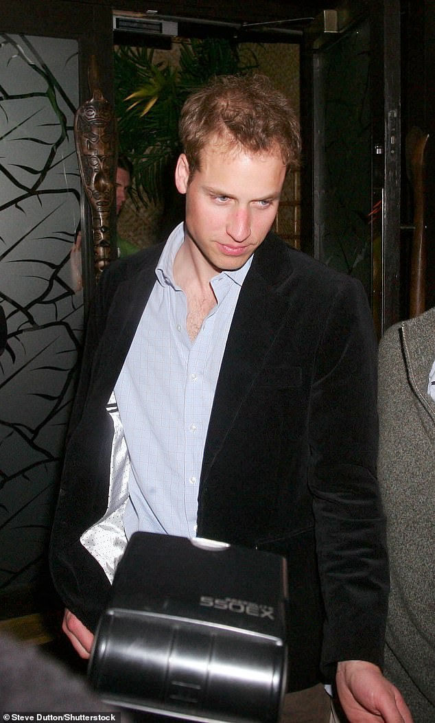 William - pictured in April 2007 - decided to celebrate the end of his relationship with a trip to his favourite nightclub Mahiki, a Polynesian-themed bar in Mayfair
