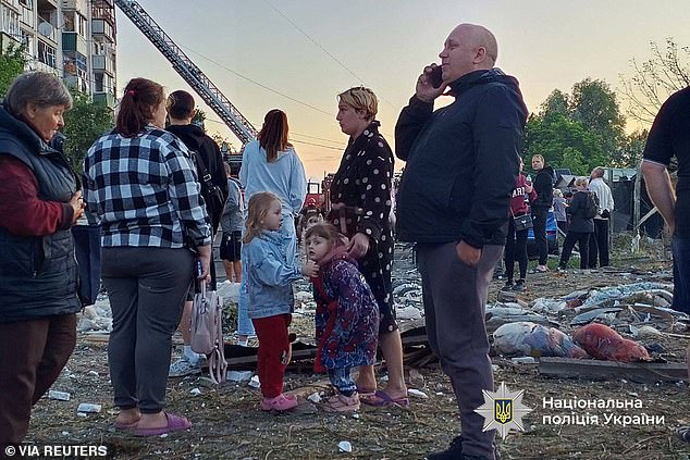 The full-scale aerial assault, targeting cities from east to west, was described as one of the most powerful waves of airstrikes since Russia launched its invasion in 2022