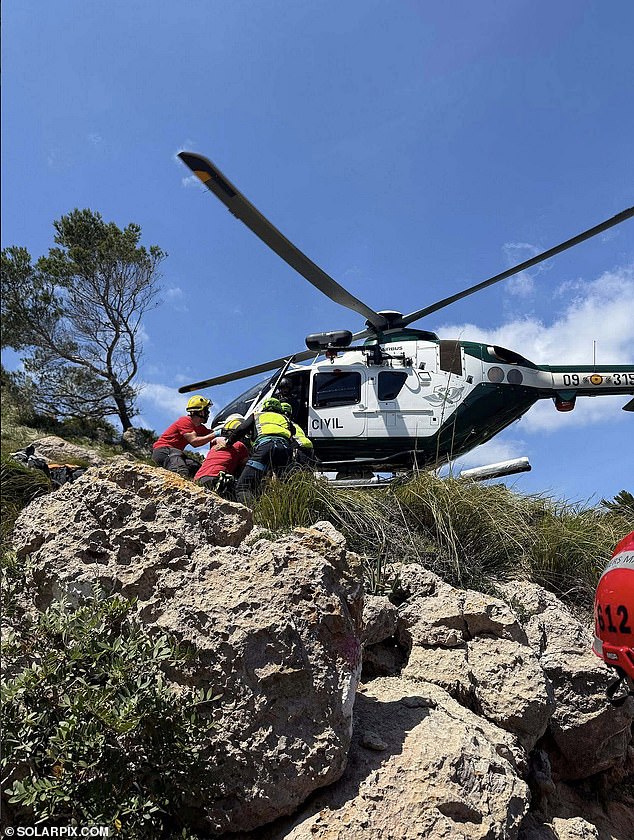He died after a late-night fall on to rocks near a beach in Majorca, Spain