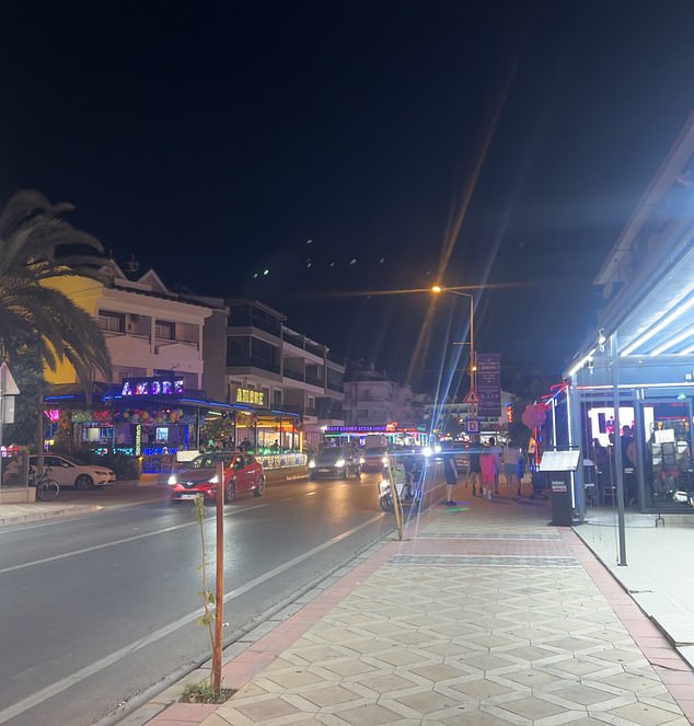 The main street in Armutalan. It would usually be mobbed with crowds but was seen lying empty during what would usually be peak season