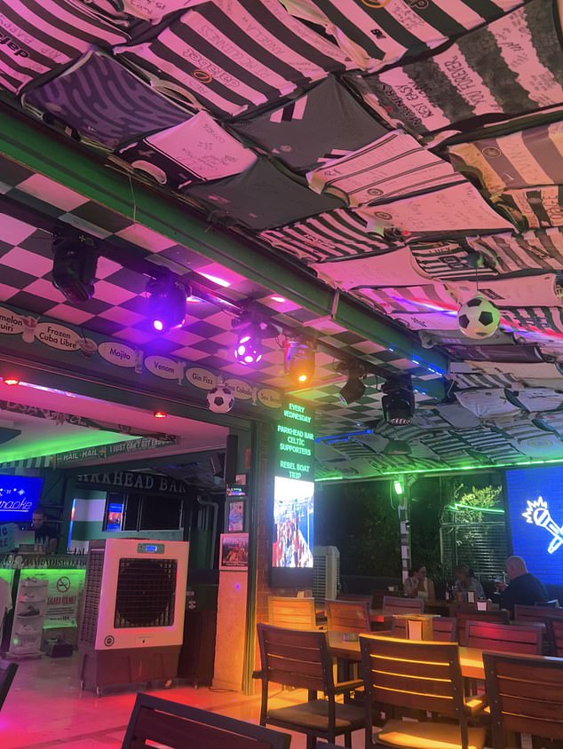 Pictured: Parkhead bar lying empty. The owner has tried to replace the dancing with other entertainment such as karaoke but it has not attracted the same crowds