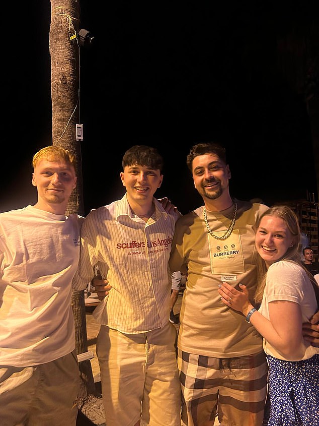 James Roberts, 28, and Jade Bingham, 27, Jamie Bone, 20, and Dylan Cox, 21, said while they understood the rules it was 'a let down'