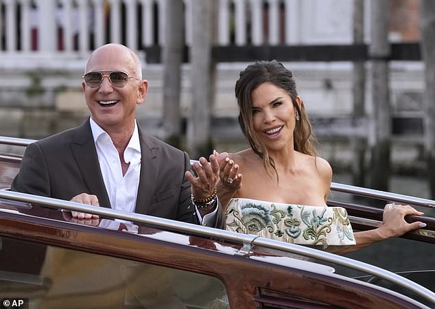 Bezos is thought to be spending roughly $15 to $20 million on his and Lauren's Italian nuptials