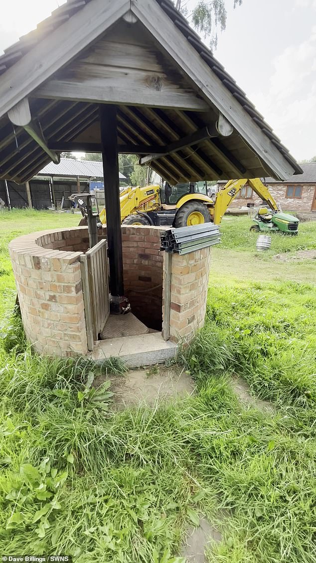 He estimates he's so far spent around £50,000 on the hideout, which started as a disused well