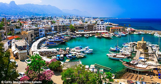 With only £2,000 payable on a £45,000 pension income, it's not surprising that Cyprus has great allure for retirees. Pictured, the old port of Kyrenia