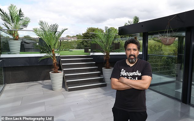 Mr Khan's grand annexe would have cost around £250,000 if built commercially, but he did it all himself