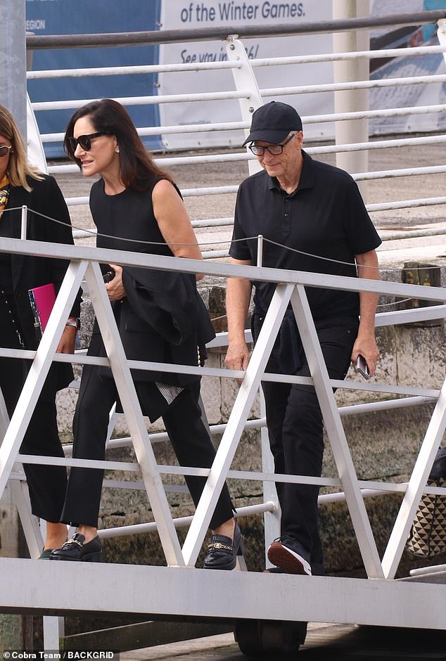 Bill was joined by his glamorous girlfriend Paula Hurd, 62, - who he has been dating since 2023 - who looked effortlessly elegant as she matched with Bill in another all-in-black ensemble