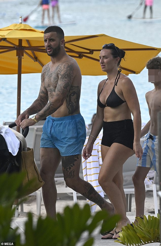 However, after enlisting their family to dog-sit back home, they then jetted off on a sun-soaked family holiday, with the Mail exclusively confirming this week that they are back together