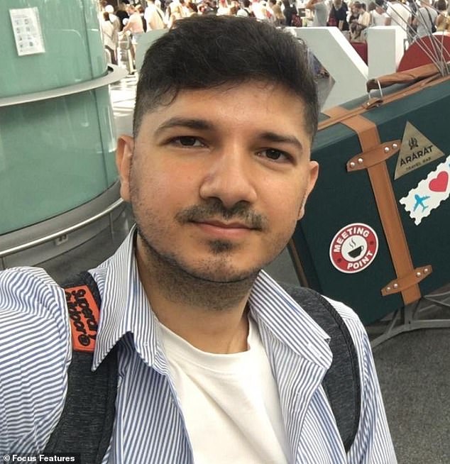 Hamzah (pictured) took his six-year-old son, Ibrahim, and moved to Saudi Arabia in November 2022