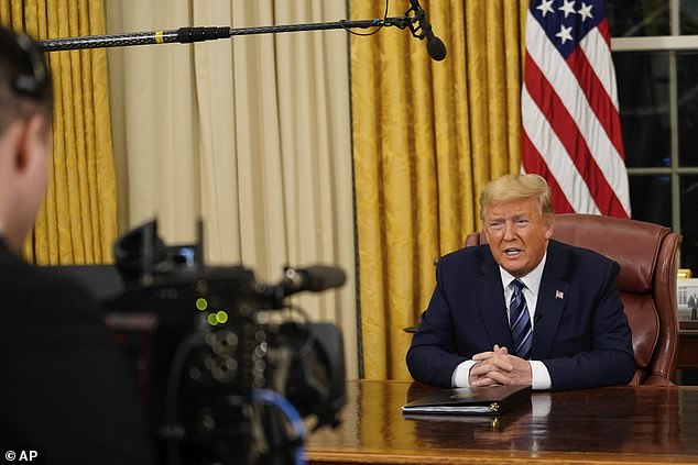 Trump struck a much more serious tone during the actual speech as he announced an immediate shut-down of all travel from Europe to the United States to try to stop the spread of coronavirus
