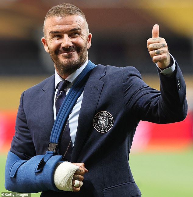 The Inter Miami president had undergone surgery just days before his appearance in Atlanta