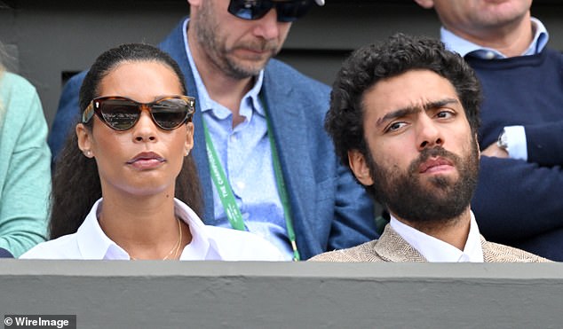 Lilian is pictured alongside Becker's eldest son, Noah, at Wimbledon in 2022