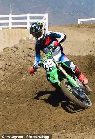 Zingg competes in a recent race, in a clip posted to his social media account just last week