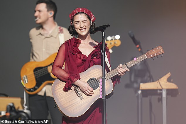It comes after her set on Friday at the West Holts stage where the Gladiator star, 29, was seen dancing among the revellers in support