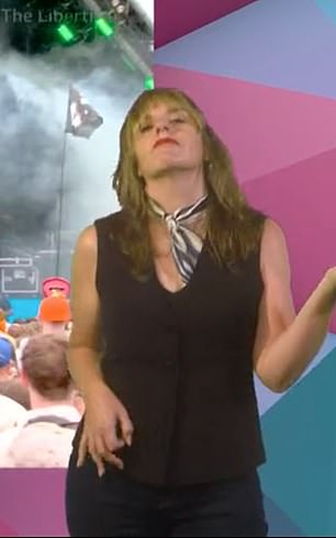 The BSL interpreters not only sign but also perform the words with passion and energy