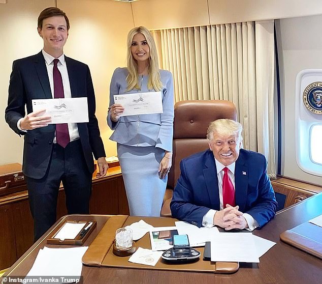 Rrapaj is hopeful that Kushner and Trump will allow him and tour guides like him to continue bringing people out to explore Sazan after the hotel is built. The couple pictured above with President Trump