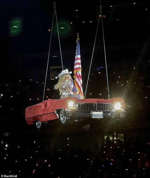 As the car began to tilt, the Single Ladies singer, 43, shouted to her crew to stop. 'Stop,' Beyonce said sternly. 'Stop, stop, stop,' she commanded, concern evident in her voice