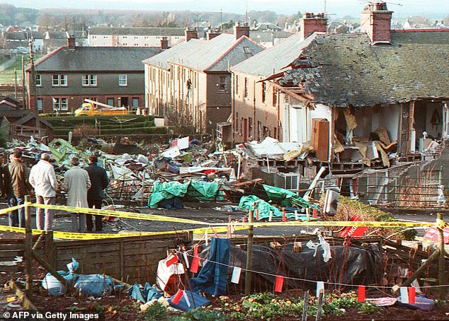 The scenes of devastation in the wake of the Lockerbie bombing in 1988